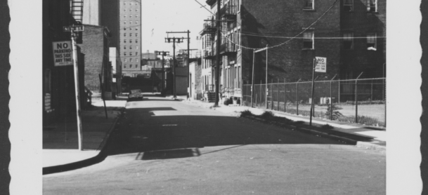 W side Warren Place looking S from New St is now the campus of Rutgers University.