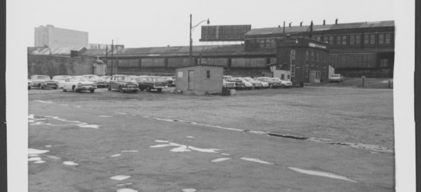 Looking W at River St Freight Depot from City Dock