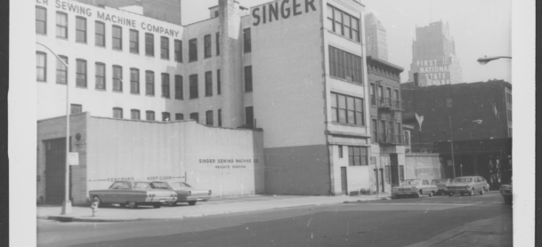 Looking NW at W side Mulberry St from Lafayette St, #185-183